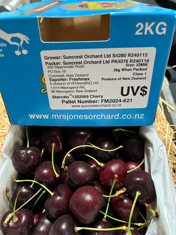 New Zealand Red Cherries 32mm