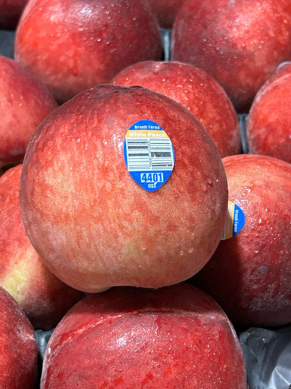 USA White Peaches Large, Snow Fox (Set of 3)