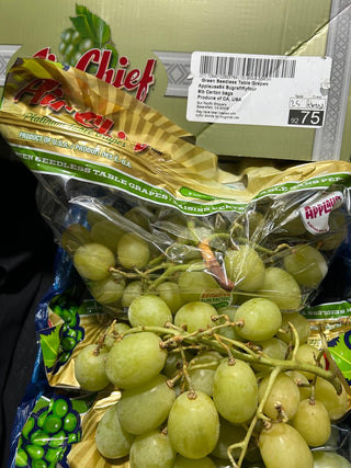 USA AIR CHiEF Green Seedless Grapes -Sweet Globe(~700g)