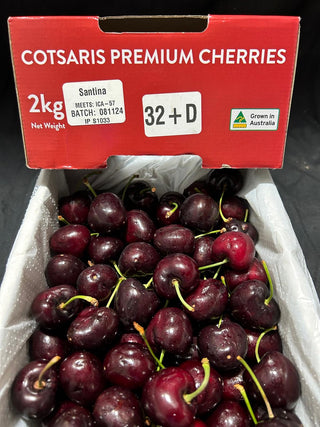 Australia Red Cherries 32+mm Variety: Santina