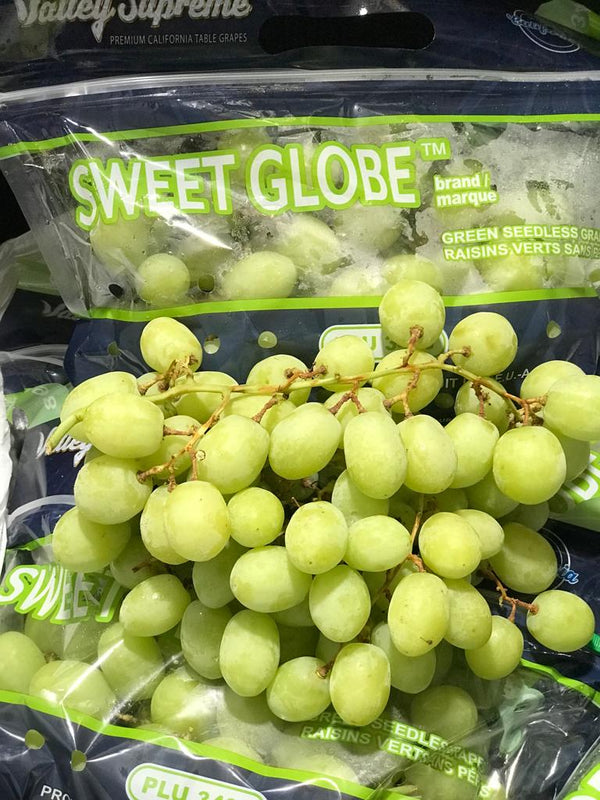 USA Green Seedless Grapes, Sweet Globe (~700g)