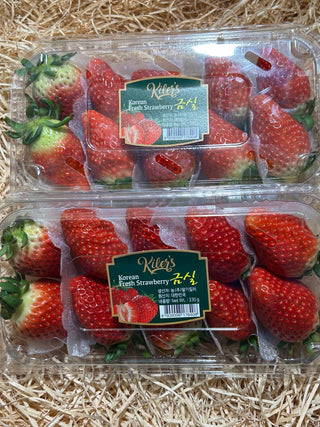 Korea Red Strawberries (per tray ~330g)