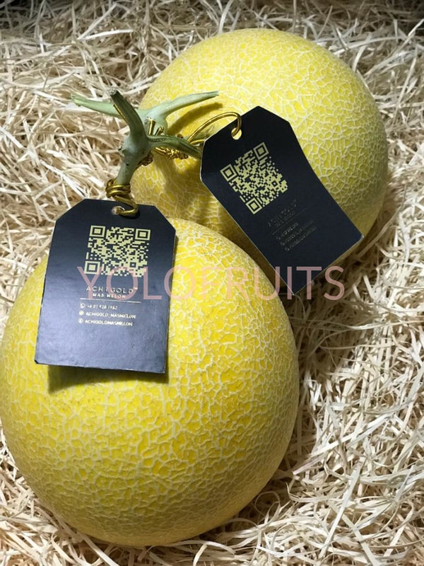 Japan Achigold Mas Melon (Origin: Malaysia) Fresh Fruits & Vegetables