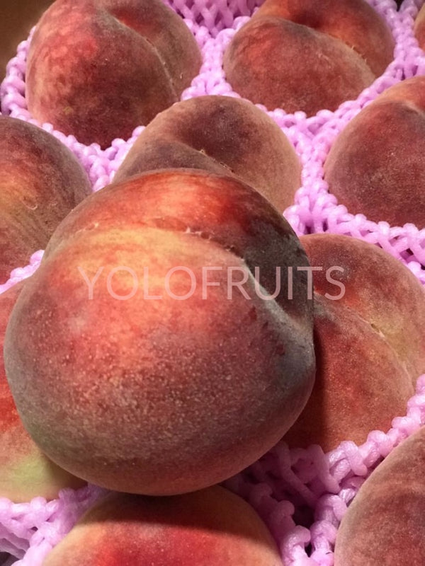 Japan Yamanashi Hikawa Hakuhou Momo Peach Daitouryou Grade (Set Of 2) Fresh Fruits & Vegetables