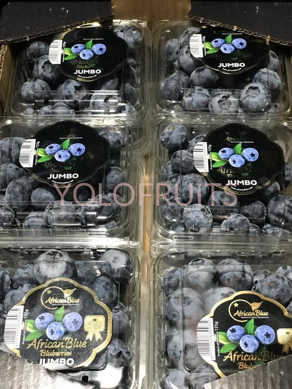 Morocco Africa Blue Jumbo Blueberries 125G (Set Of 2) Fresh Fruits & Vegetables