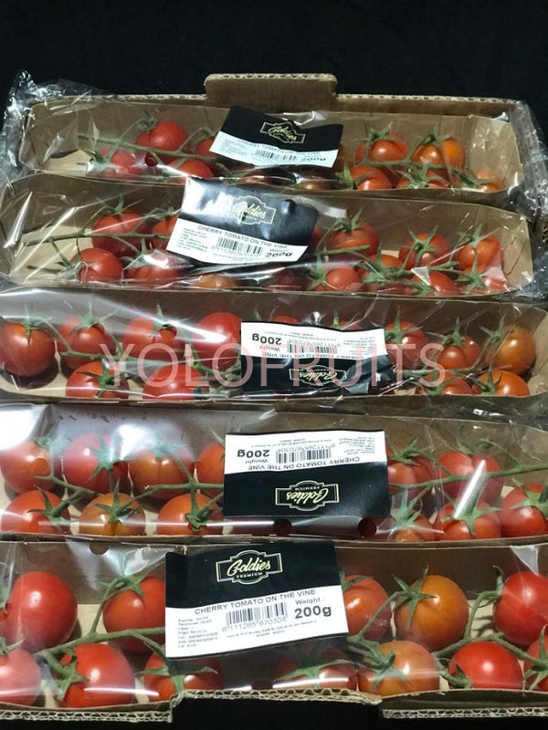 Morocco Cherry Tomatoes-On-Vine (200G Per Pack) Fresh Fruits & Vegetables