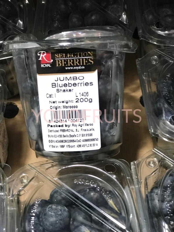 Morocco Royal Jumbo Blueberries Shaker 200G Fresh Fruits & Vegetables