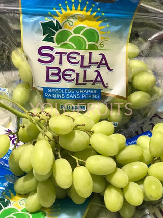 Usa Green Seedless Grapes Stella Bella (~700G) Fresh Fruits & Vegetables